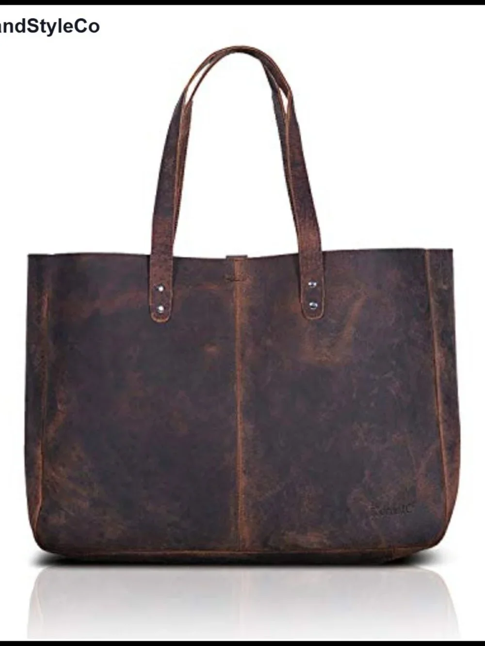 Leather Tote Bag Satchel Handbag Women Travel Shopping
